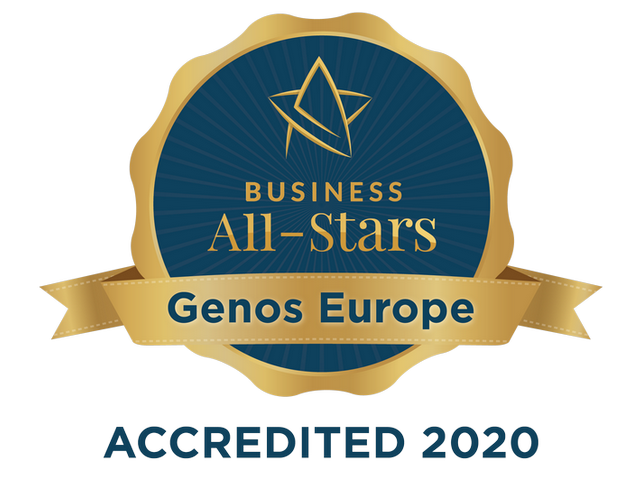 Genos Europe - Business All Stars Accredited seal 2020